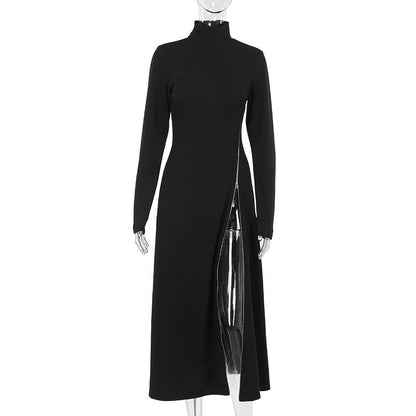 European And American Style Elegant Sexy Slim Fit Long Dress