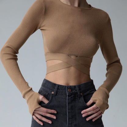 Pleated Skirt Lace-up Woolen Suit Women
