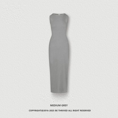 Lady Like Woman Vest High-grade Slim Fit Slimming Knitted Dress