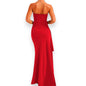 Women's Strapless Backless Maxi Dress - Sexy Bodycon Ruched Off Shoulder Evening Gown with High Slit for Party & Cocktail