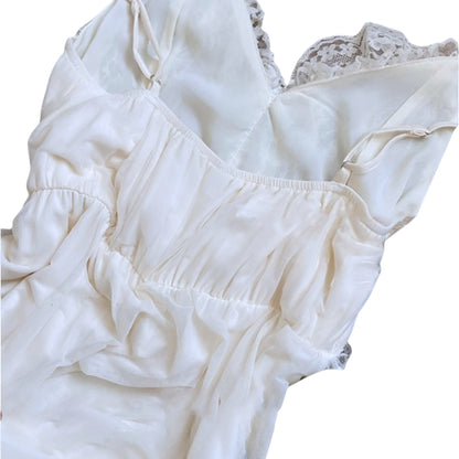 Women’s Lace Mesh Lingerie Set – Suspender Babydoll Nightwear for Romantic Evenings