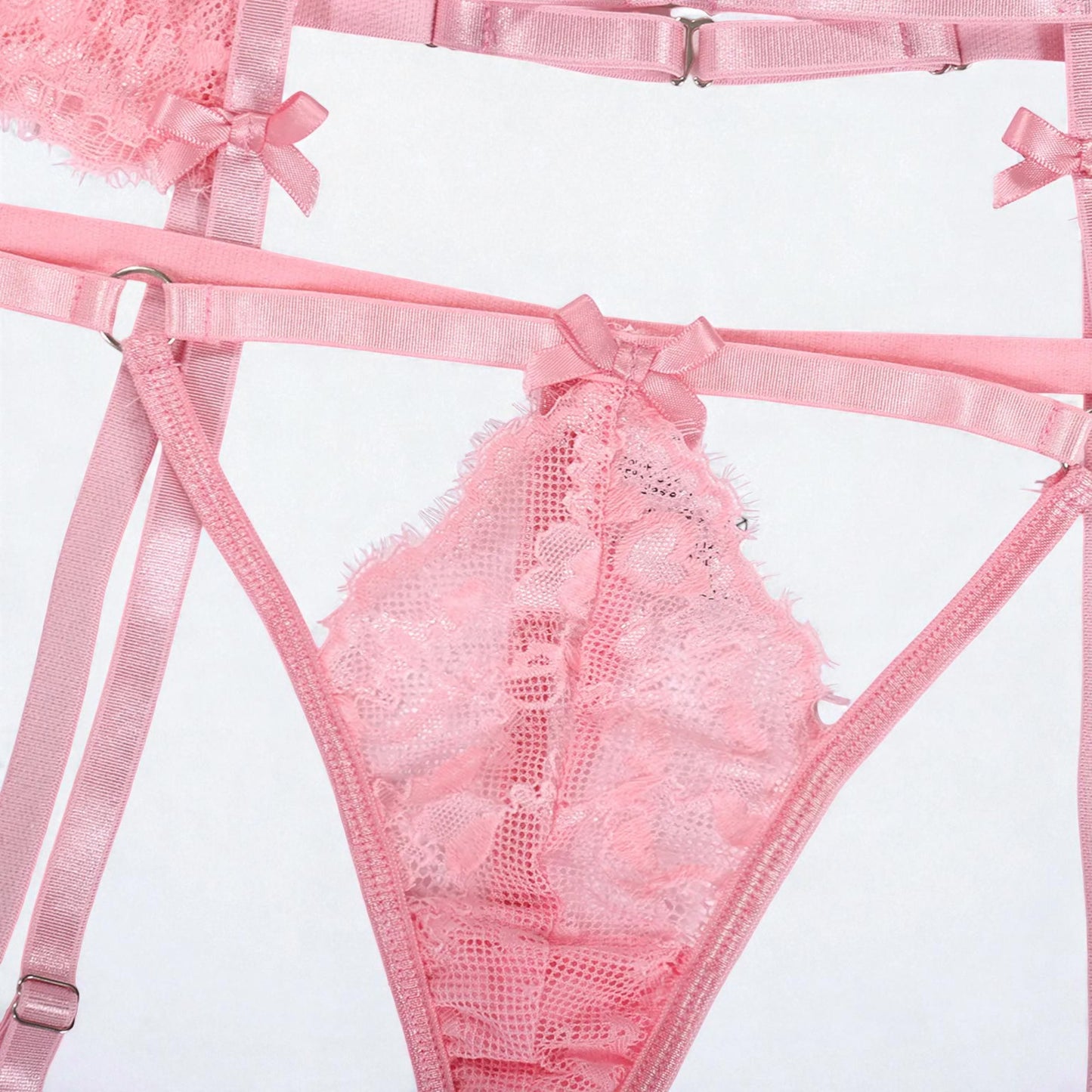 European & American Bowknot Sexy Nightclub Lingerie Set