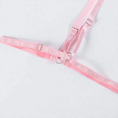 European & American Bowknot Sexy Nightclub Lingerie Set