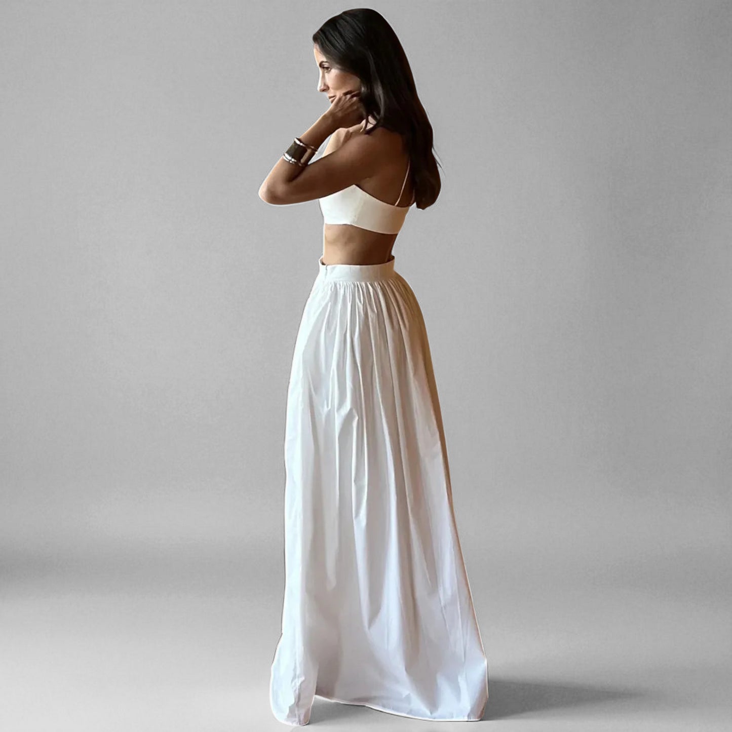 Stylish Women’s Crop Top and Skirt Matching Set – Summer Wear