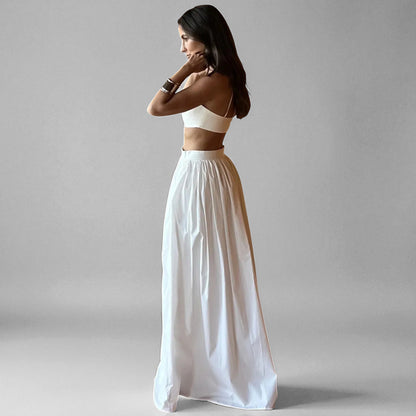 Stylish Women’s Crop Top and Skirt Matching Set – Summer Wear