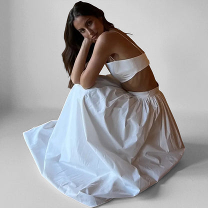 Stylish Women’s Crop Top and Skirt Matching Set – Summer Wear