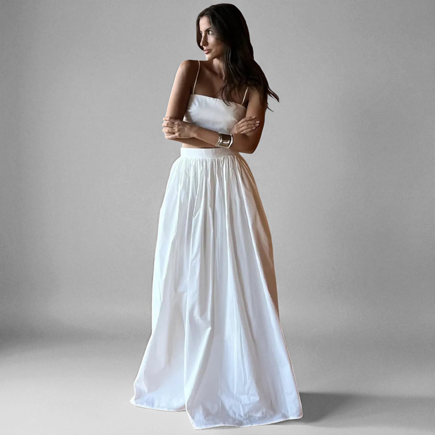 Stylish Women’s Crop Top and Skirt Matching Set – Summer Wear
