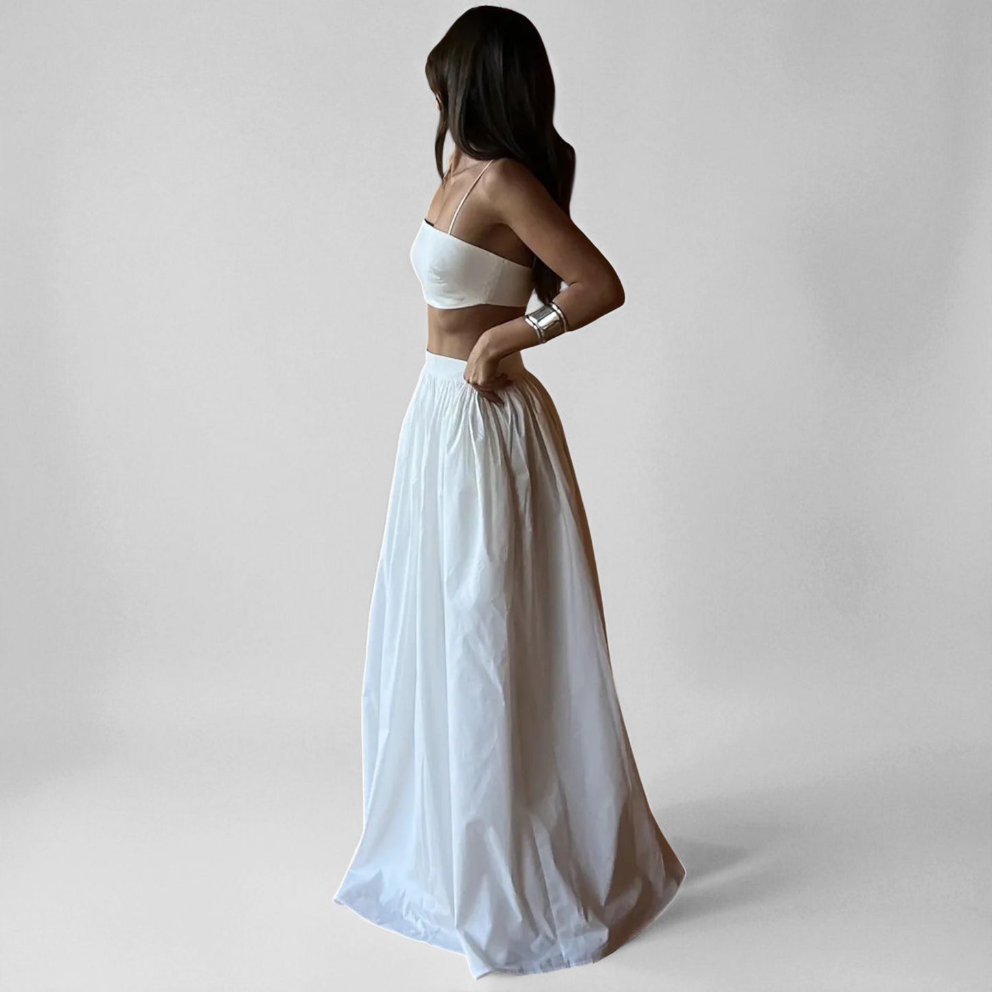 Stylish Women’s Crop Top and Skirt Matching Set – Summer Wear
