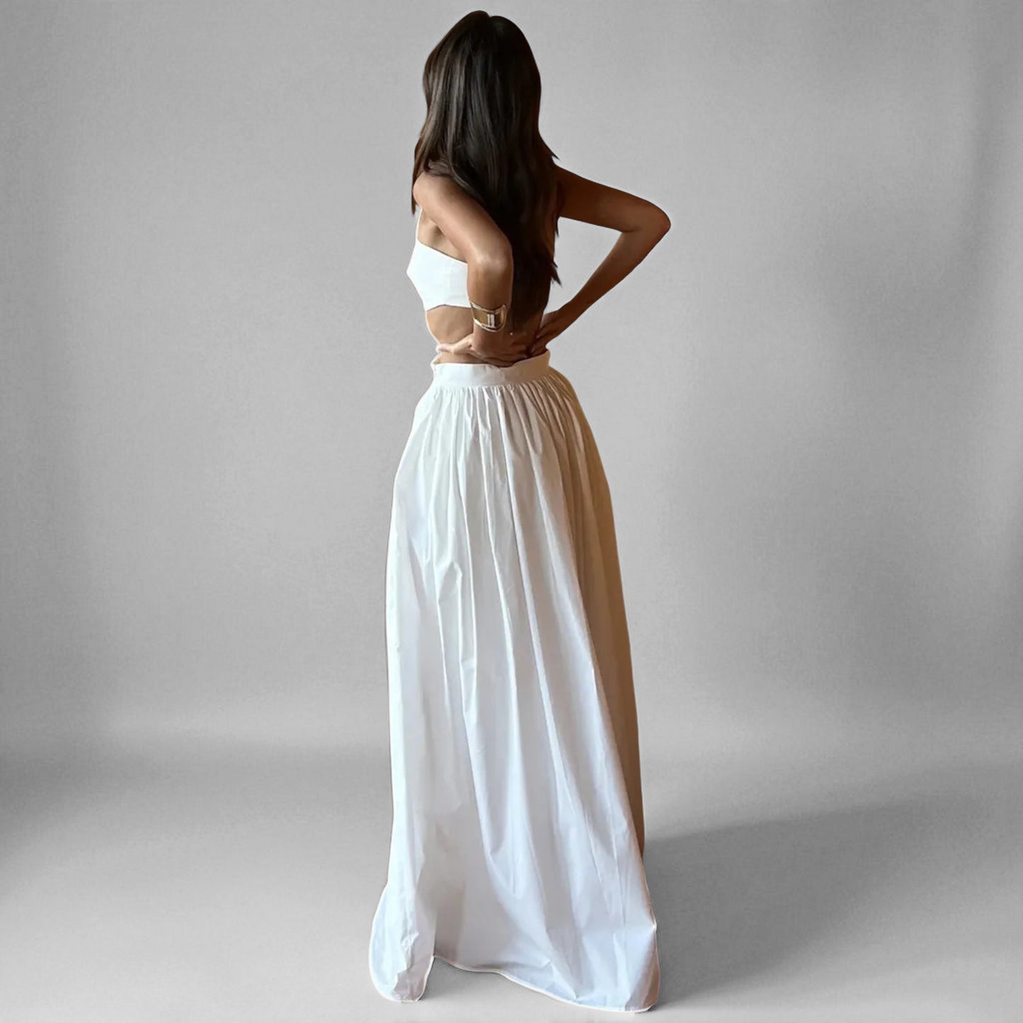 Stylish Women’s Crop Top and Skirt Matching Set – Summer Wear