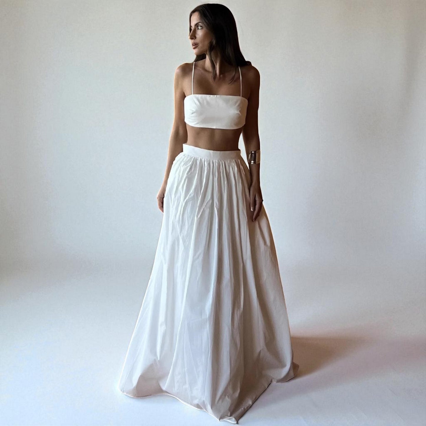 Stylish Women’s Crop Top and Skirt Matching Set – Summer Wear