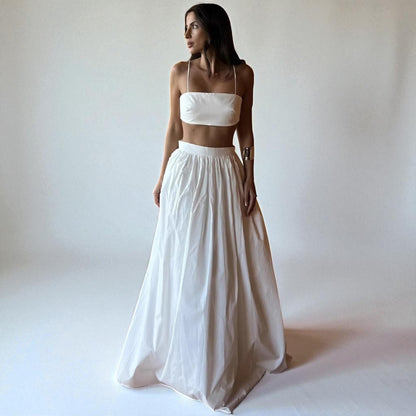 Stylish Women’s Crop Top and Skirt Matching Set – Summer Wear