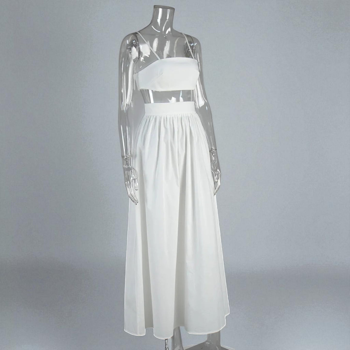 Stylish Women’s Crop Top and Skirt Matching Set – Summer Wear