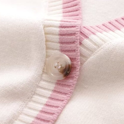 Girls Kawaii Japanese School Knit Cardigan – JK Cosplay Uniform Sweater