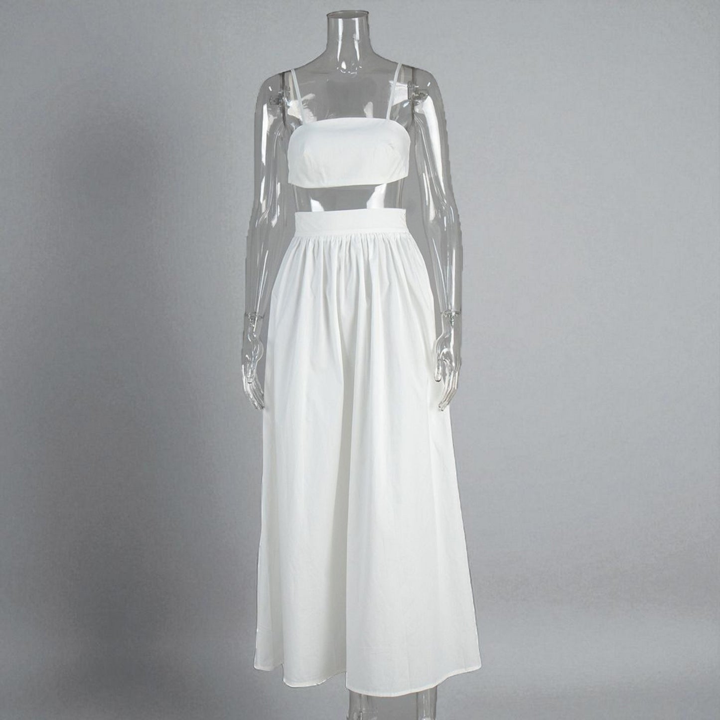 Stylish Women’s Crop Top and Skirt Matching Set – Summer Wear